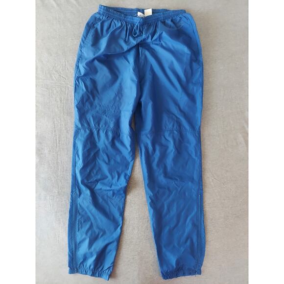 Vtg 90's Nike Men Jogger Nylon Windbreaker  Pants Sz L Blue Color - Picture 1 of 3